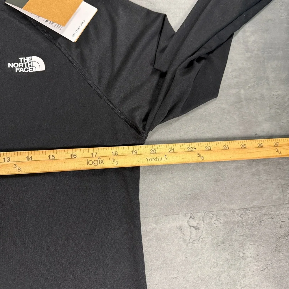 The North Face Breeze Long Sleeve Shirt Mens Small Black FlashDry Active NEW